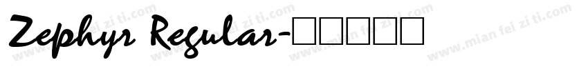 Zephyr Regular字体转换